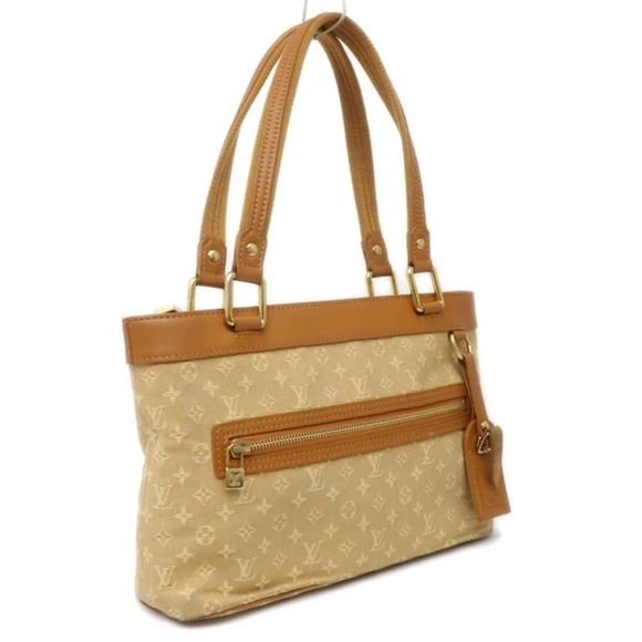 Louis Vuitton Lucile PM Tote Bag Monogram Mini Canvas Leather Beige - Picture 3 of 8